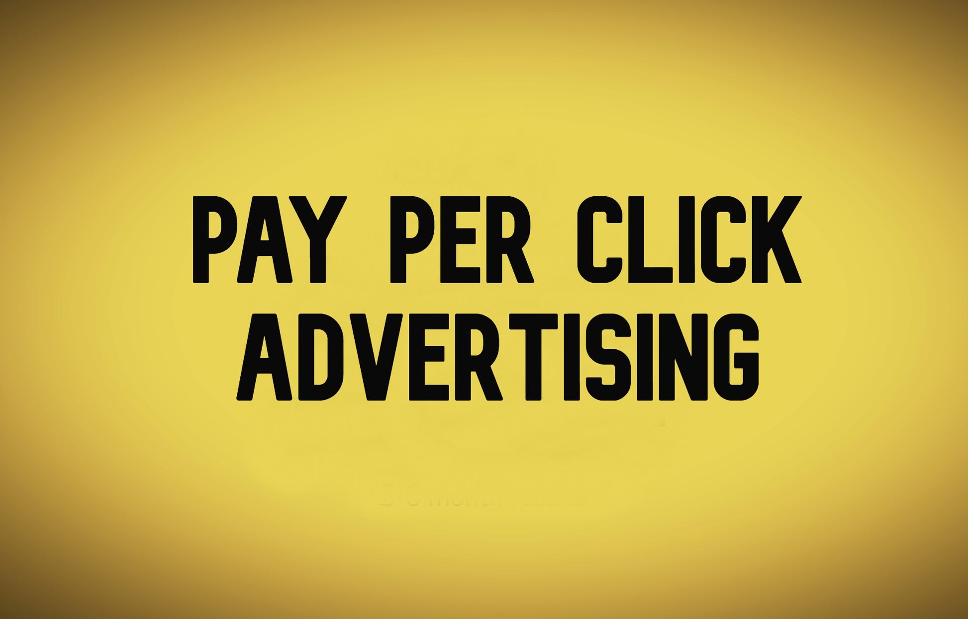 Pay Per Click Advertising